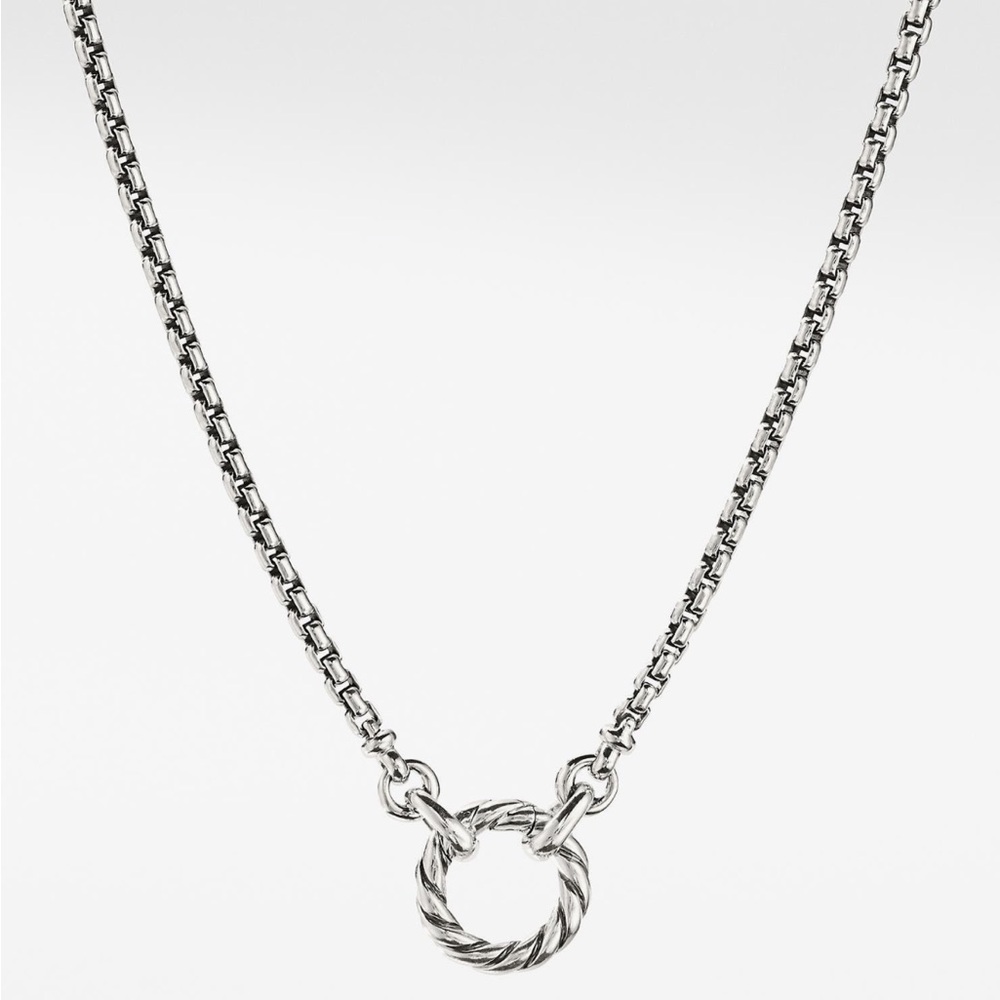 David Yurman Cable Amulet Vehicle Box Chain Necklace - Picture 2 of 6